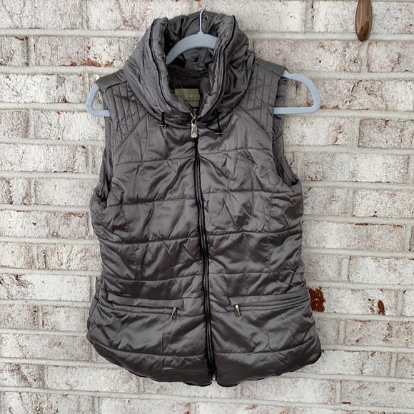 Women's Roosevelt Black Label Gray Wool Lined Vest Size Medium - Picture 1 of 3